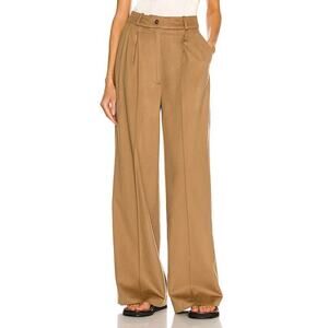 LouLou Studio Loro Piana Edition Restinga Trousers Pant Wool In Camel Medium